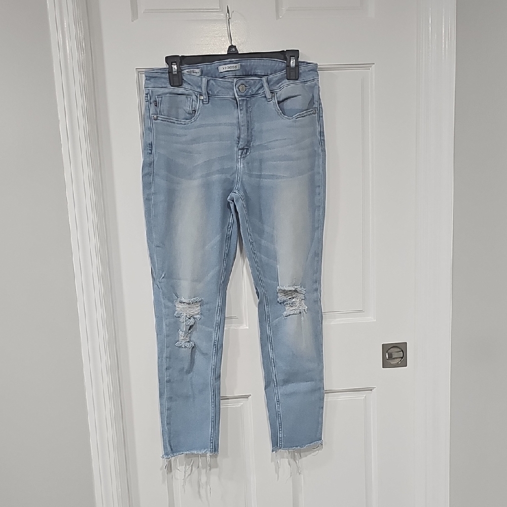 Vigoss Light Blue Ripped Skinny Jeans
